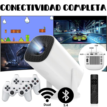 PROYECTOR CONSOLA RETRO y TV SMART